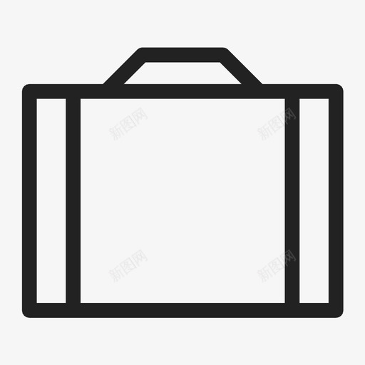 公文包包对开包图标svg_新图网 https://ixintu.com 公文包 包 对开包 手提箱 行李