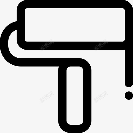 油漆辊刷子颜色图标svg_新图网 https://ixintu.com Cuticons32px网格2倍笔划 刷子 室内设计 油漆辊 翻新 颜色