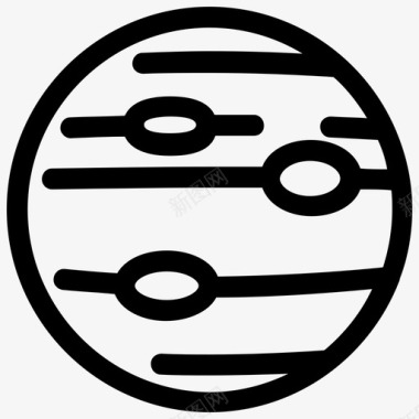 行星轨道太阳系图标图标