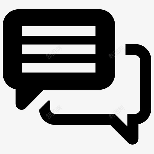 短信通讯对话图标svg_新图网 https://ixintu.com 对话 短信 短信第四卷 通讯