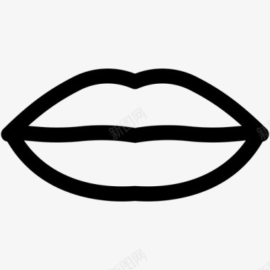 唇部女性嘴唇唇部美容图标图标