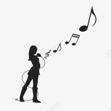 播放歌手曲调舞台图标图标