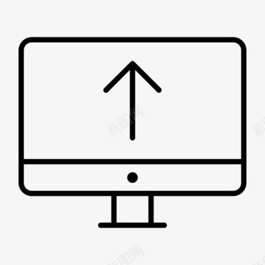 上传电脑显示器dekstopimac图标图标