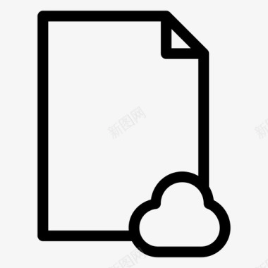文档云共享服务器图标图标