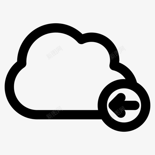 云导入云计算云数据图标svg_新图网 https://ixintu.com 云 云导入 云数据 云服务 云计算 天气