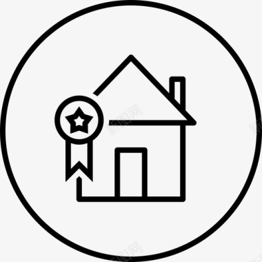 住宅奖励房屋图标图标