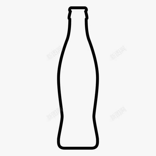汽水瓶可乐饮料图标svg_新图网 https://ixintu.com 口渴 可乐 汽水 汽水瓶 空的 食物和饮料 饮料