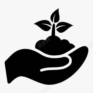 园艺生态手工图标图标