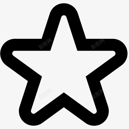 星型标记型里程碑式图标svg_新图网 https://ixintu.com 星型 标记型 轮廓集 选定型 里程碑式