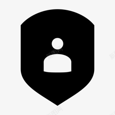 屏蔽用户防病毒安全徽章图标图标