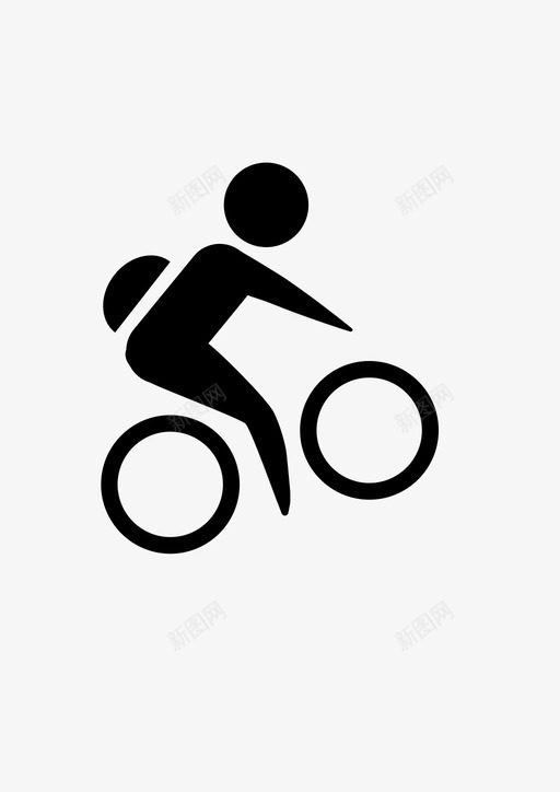 骑自行车活动锻炼图标svg_新图网 https://ixintu.com 户外 活动 锻炼 骑自行车