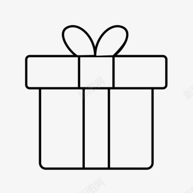 礼物盒子生日礼物图标图标