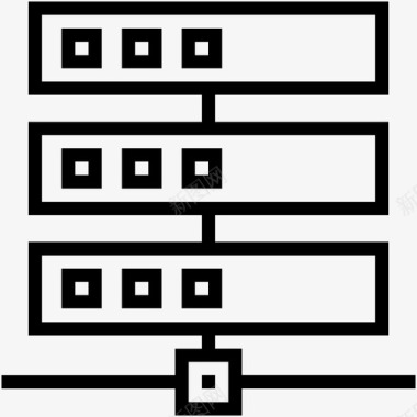 服务器震颤服务器连接图标图标