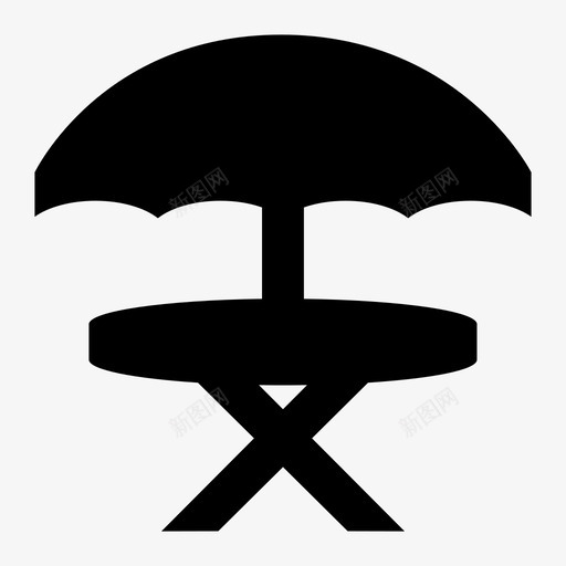 户外桌公园野餐图标svg_新图网 https://ixintu.com 公园 夏日 户外桌 野餐 雨伞