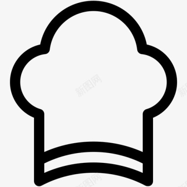 厨师帽厨师复兴厨师制服图标图标