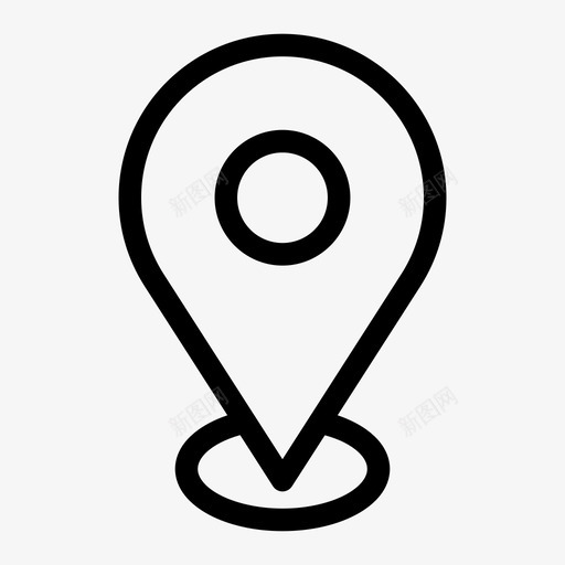 地图别针地址地点图标svg_新图网 https://ixintu.com 地图别针 地址 地点 指针 社交媒体