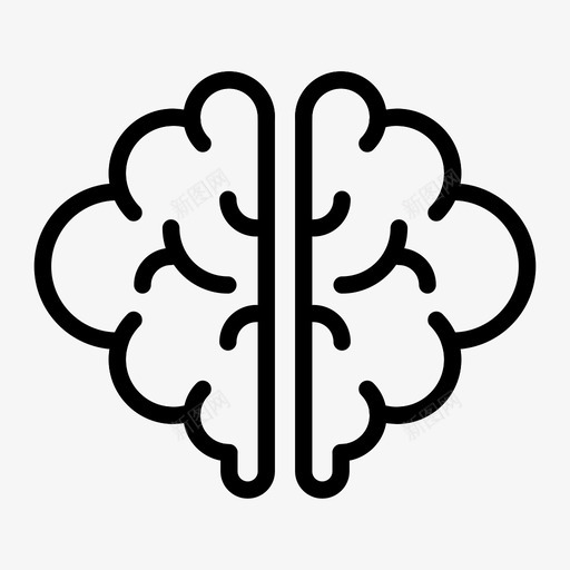 大脑抽象智力图标svg_新图网 https://ixintu.com 大脑 头脑 抽象 教育 智力 知识