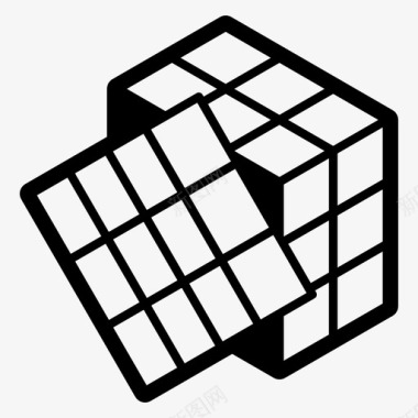 rubiks立方体儿童玩具问题解决图标图标