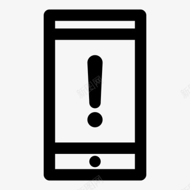 警告电话手机设备图标图标