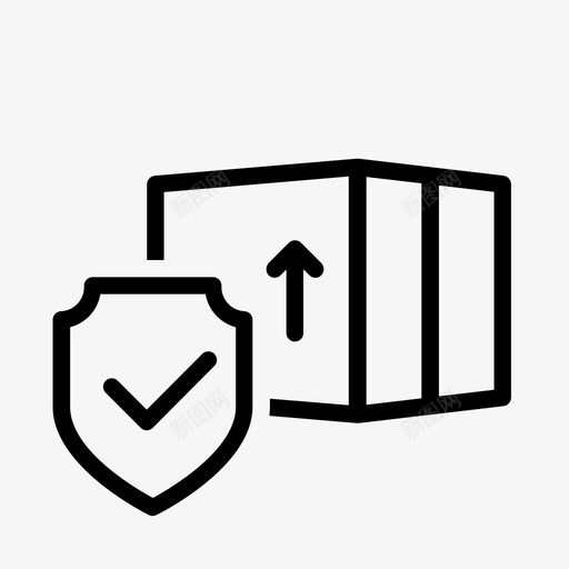 保证交货箱子安全图标svg_新图网 https://ixintu.com 保证交货 安全 箱子