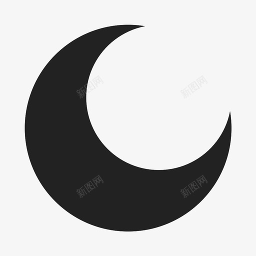夜空月亮月光图标svg_新图网 https://ixintu.com 夜空 月亮 月光