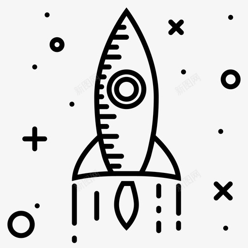 火箭火箭船太空图标svg_新图网 https://ixintu.com 太空 宇宙飞船 火箭 火箭船