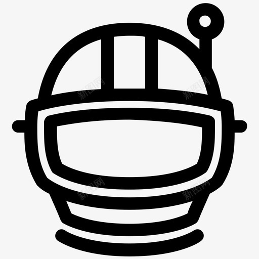 太空头盔天线面罩图标svg_新图网 https://ixintu.com 天线 太空头盔 太空服 面罩