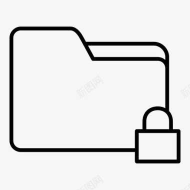 锁定的计算机文件夹集合数据文件夹图标图标