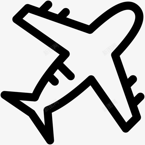 飞机客机网络和通讯可爱的图标svg_新图网 https://ixintu.com 客机 网络和通讯可爱的图标 飞机