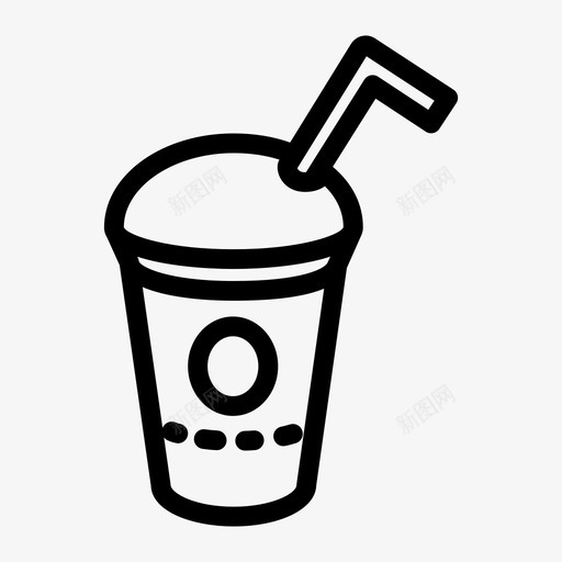奶昔饮料椰汁图标svg_新图网 https://ixintu.com 冰沙 奶昔 椰汁 食品和饮料 饮料