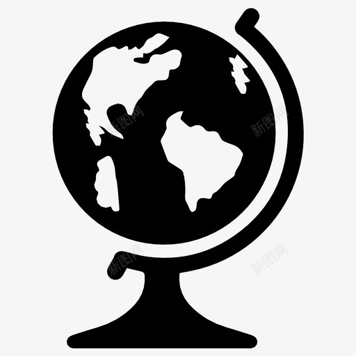 地球仪地图集地理图标svg_新图网 https://ixintu.com 世界 全球 地图集 地球仪 地理