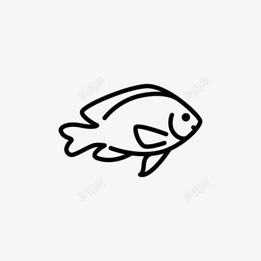 雌鱼动物海洋图标svg_新图网 https://ixintu.com 动物 岛屿动物 海洋 热带鱼 雌鱼