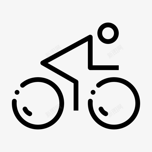 自行车奥运会骑行图标svg_新图网 https://ixintu.com 体育 公路 奥运会 奥运线路 自行车 骑行