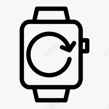 智能手表重新加载苹果智能手表时钟图标图标