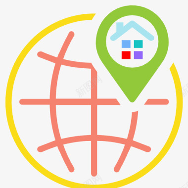 住址房子地图图标图标