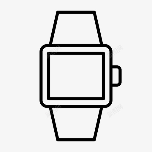 智能手表健康时间图标svg_新图网 https://ixintu.com 健康 时间 智能手表 硬件 轨道