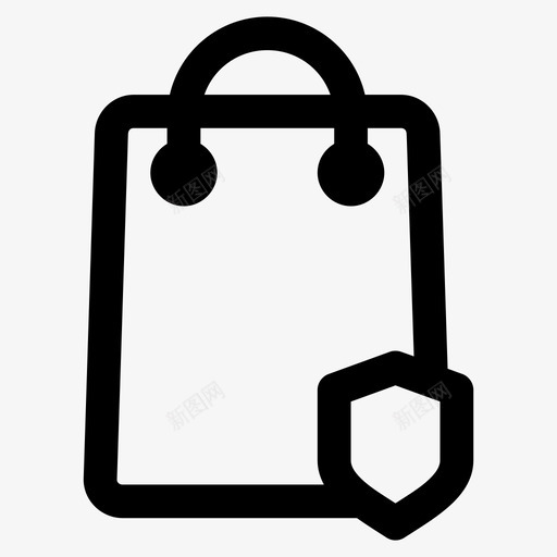 购物袋受保护购买钱包图标svg_新图网 https://ixintu.com 购买 购物者 购物袋 购物袋受保护 钱包