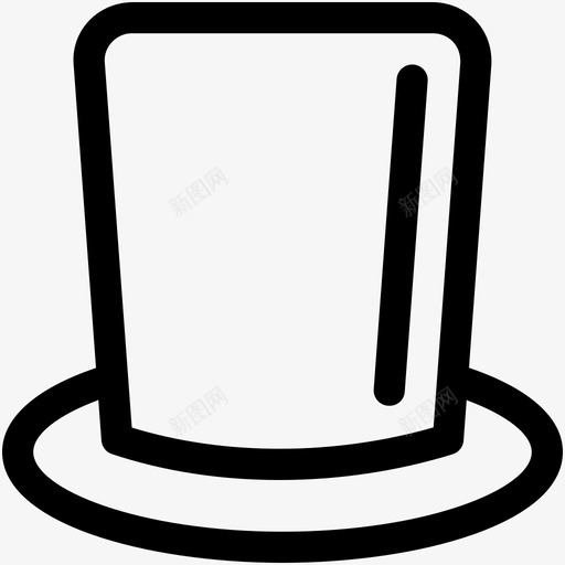 礼帽海狸帽高帽图标svg_新图网 https://ixintu.com 婚礼和情人节可爱的图标 海狸帽 爱情 礼帽 维多利亚式帽子 高帽