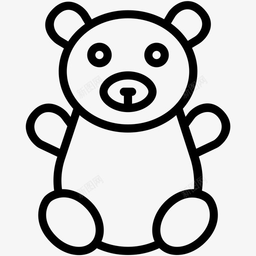 泰迪熊玩具泰迪泰迪脸图标svg_新图网 https://ixintu.com 婴儿和儿童图标集 毛绒玩具 泰迪熊 泰迪脸 玩具泰迪
