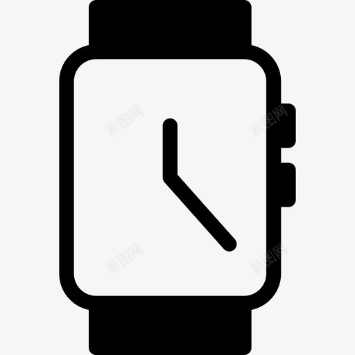 手表时钟时间表图标svg_新图网 https://ixintu.com 手表 时钟 时间 时间表 时髦的实心图标 计时器