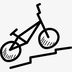 摩托车越野赛bmx自行车自行车摩托车越野赛奥运会图标高清图片