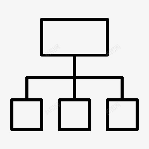 系统连接组图标svg_新图网 https://ixintu.com 办公灯 层次结构 系统 组 网络 连接