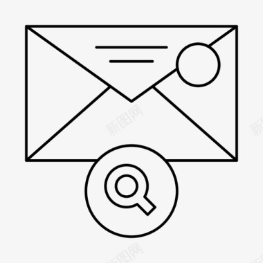 搜索消息电子邮件信件图标图标