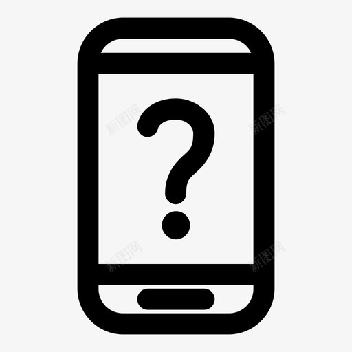 未知智能手机手机设备图标svg_新图网 https://ixintu.com 不支持 手机 未知智能手机 移动电话 设备 通知