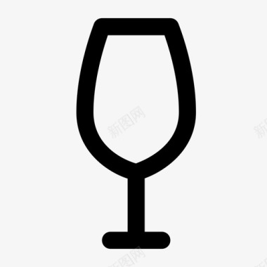 酒杯酒吧香槟图标图标