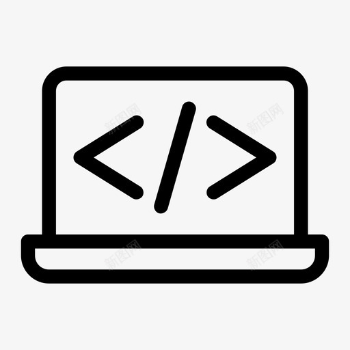 笔记本代码编码设备图标svg_新图网 https://ixintu.com 笔记本代码 笔记本电脑屏幕 编码 设备 迷你电脑 通知
