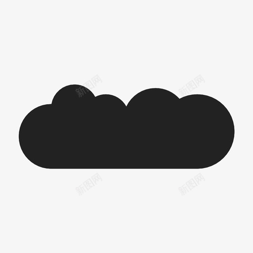 多云云计算云层图标svg_新图网 https://ixintu.com 云层 云计算 多云 多云天
