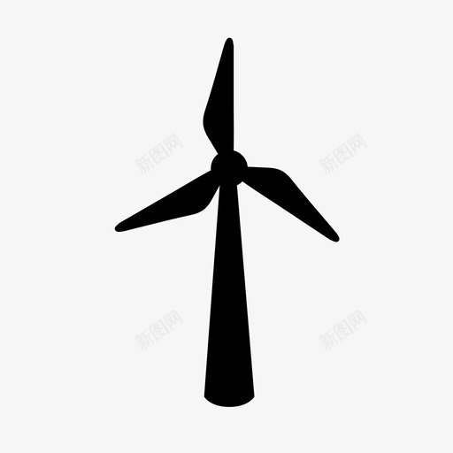 风车生态经济图标svg_新图网 https://ixintu.com 生态 经济 能源 风车