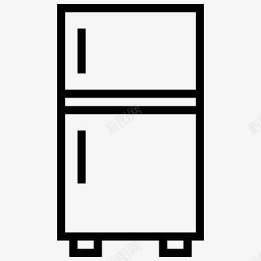 冰箱电子产品冷冻机图标图标