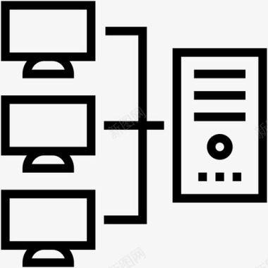 计算机共享1计算机服务器图标图标